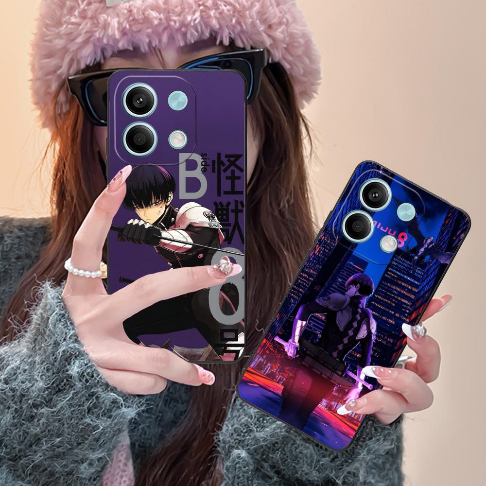 Kaiju No.8 Hoshina Soshiro Phone Case for Xiaomi Redmi Note 14 13 12 11 S Pro Plus 4G 5G Colorful Printing Cover Cover Luxury
