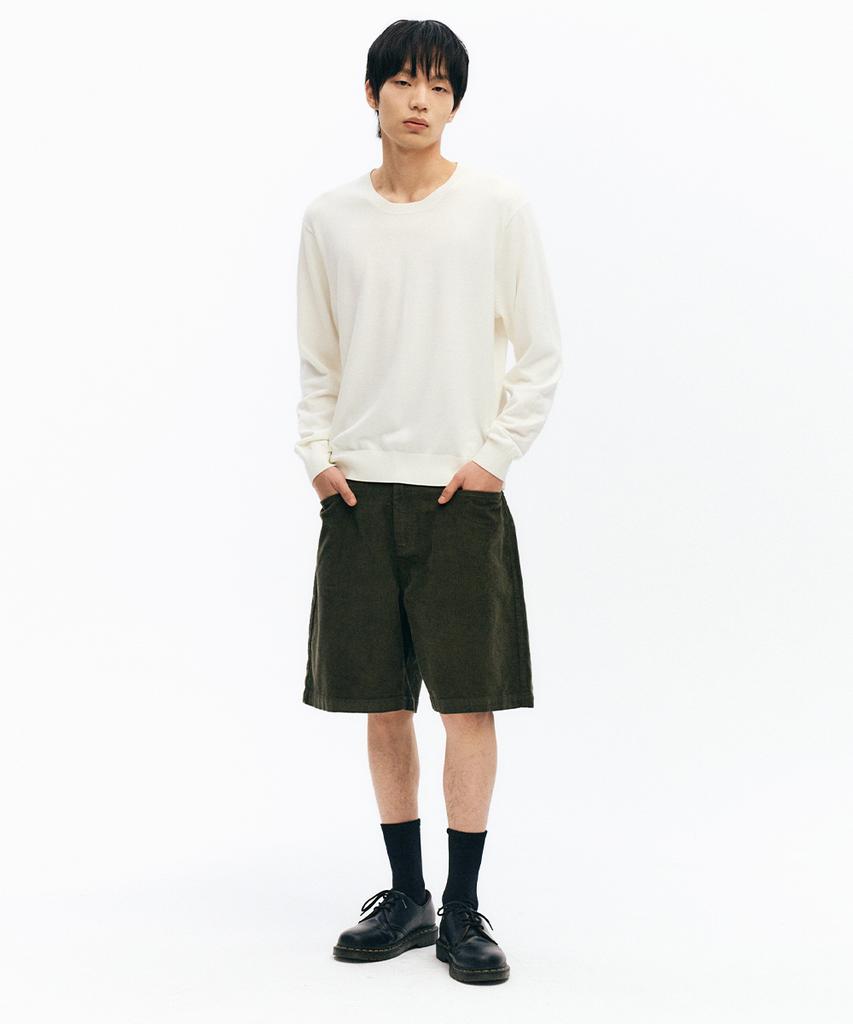 INTEMPOMOOD Youth Corduroy Half Pants_Khaki