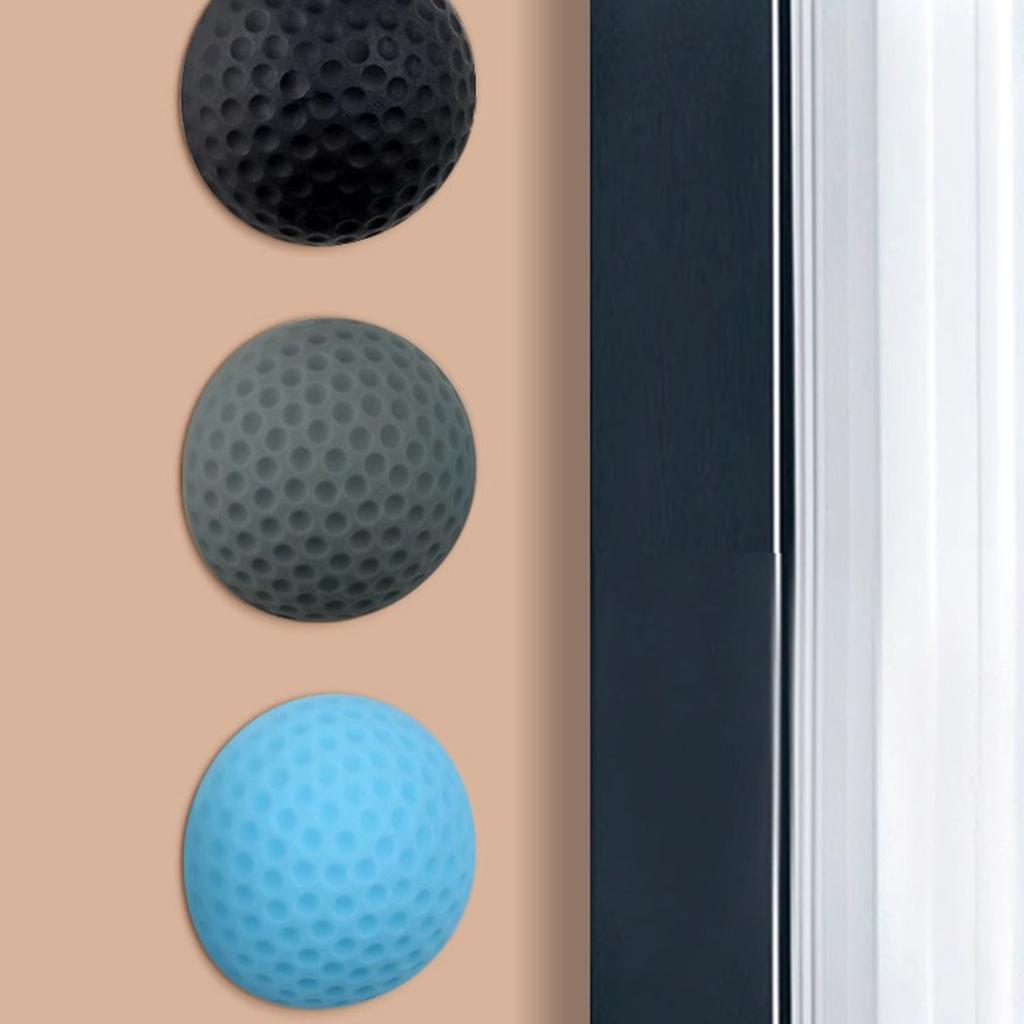 Pack of 3 Silicone Door Stoppers Noise Reduction Bumpers Wall Protectors Easy Installation for Kids Pets Home Safety