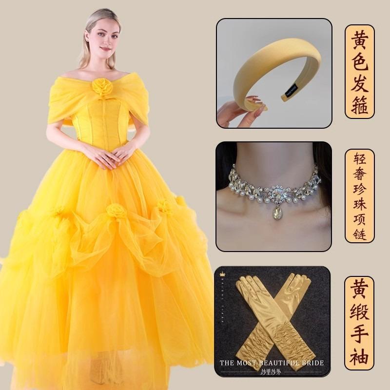 Snow White Ariel Anna Cinderella Bell Elsa Dress Adult Performance Costume