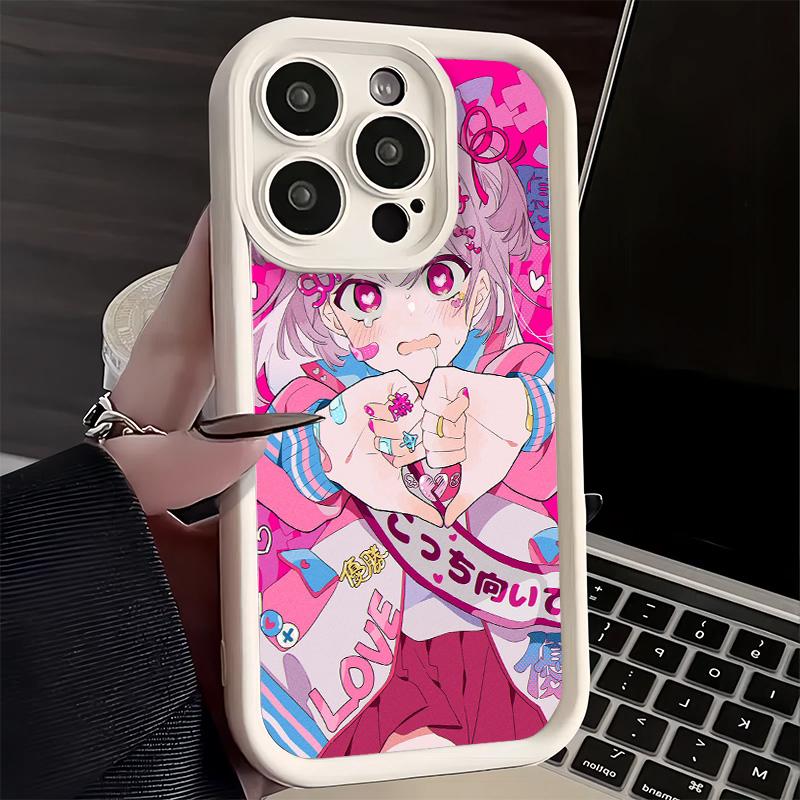Phone Case for iPhone 17 Air 16E 15 16 Pro Max Anime Kwaii Girl Ins Style Cover 14 Plus 13 12 Mini Soft Shell Silicone Fundas