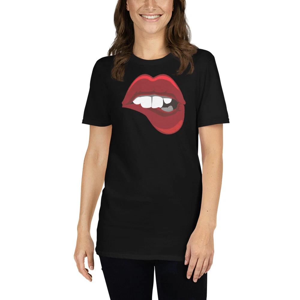 SEXY RED LIPS TRENDY GRAPHIC Short-Sleeve Unisex T-Shirt 3XL