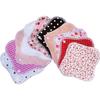 Sweet Cotton Outlet: Made In Japan Cloth Pads, Organic Cotton Liners for Discharge, 10 Count, Color and Pattern of Your Choice (Air Knit Pink)