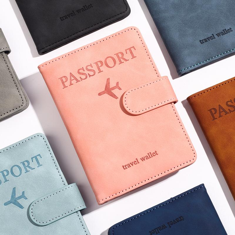 Passport Case Vintage Leather Pattern Passports Holder Women Man ID Bank Credit Card Organizer Storage Case/Travel Accessories