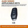 For Audi 8YFor Audi A3 A5L Q6 A6L A6 A7 Q7 Q3 Q5 New 2025 Accessories Zinc Alloy Car Smart Remote Key Case Cover Shell Holder Protector Fob