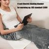 Large Electric Heating Pad For Muscle Relaxation Full Back Coverage Flannel Fabric With Safety Shut Off 120V