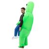 Inflatable Alien Hug From Back Costume for Halloween Christmas Party Adult Green Cosplay