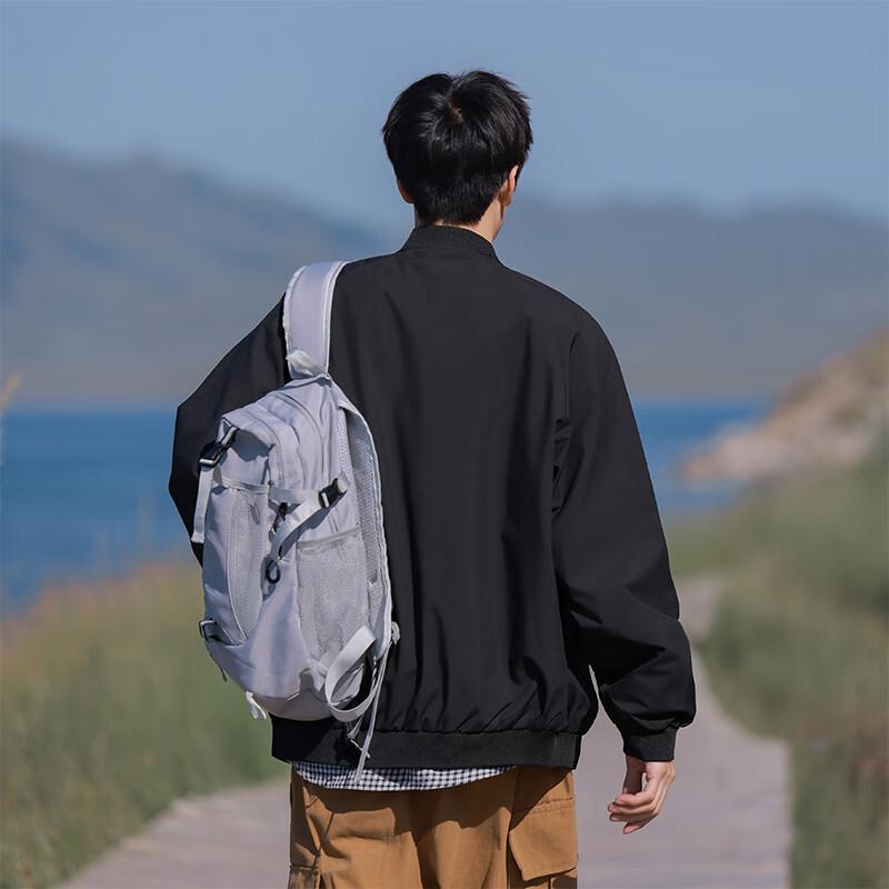 VUUG Men's Japanese Retro Casual Loose Baseball Jacket