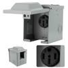 50Amp 125V 250V Power Outlet Box Waterproof Rainproof Electrical Socket for RV Motorhome Electric Car