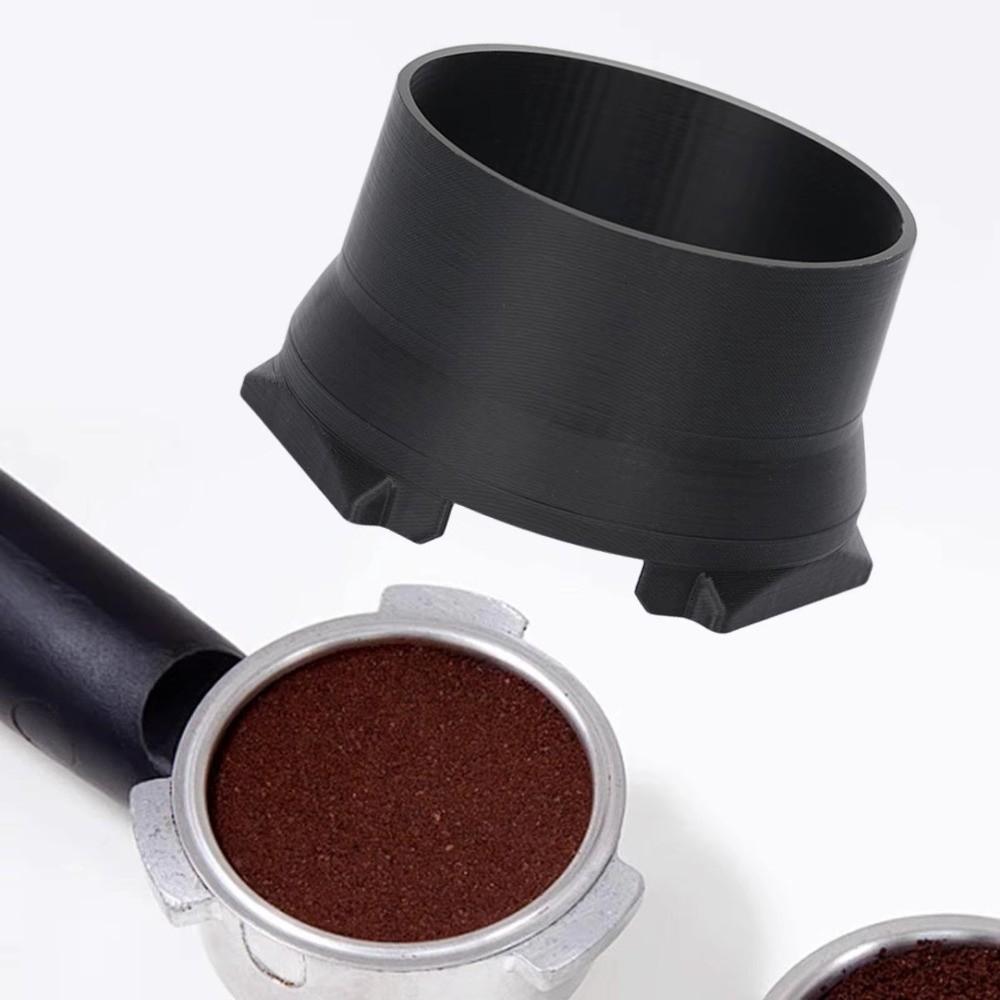 Black Coffee Dosing Funnel Anti Flying Powder Coffee Grounds Dosing Accessory Home Use