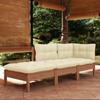 Day and Night - Day and Night Garden Furniture 3 Pieces Cushions Solid Pine Wood