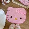 Soft & Cute Cartoon Kitten Plush Bathroom Mat - Absorbent, Cozy Bedside or Bathroom Rug