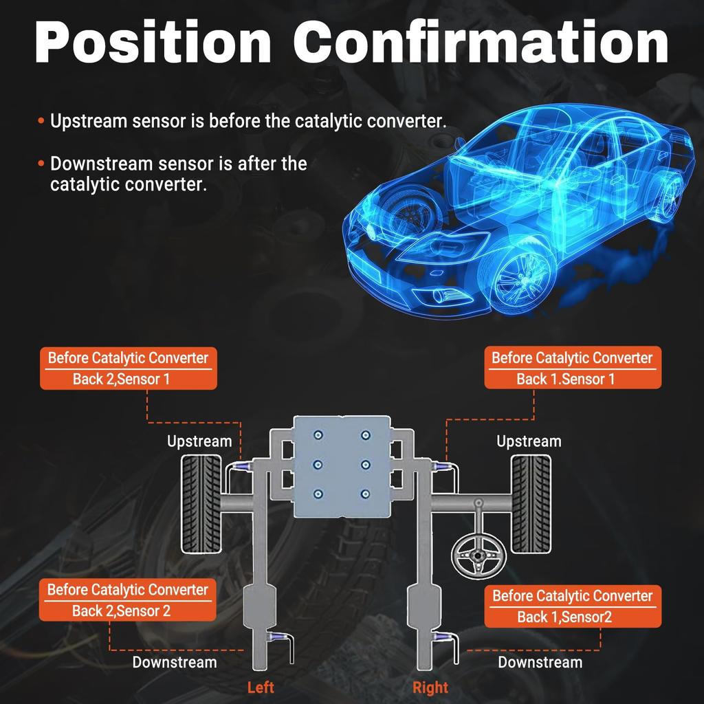 2Pcs Oxygen Sensor Upstream Downstream O2 Sensor Compatible With 2011-2016 Chevy Cruze 2012- Chevy Sonic 2013- Chevy Trax 1.4L L4, 2013- Buick Encore