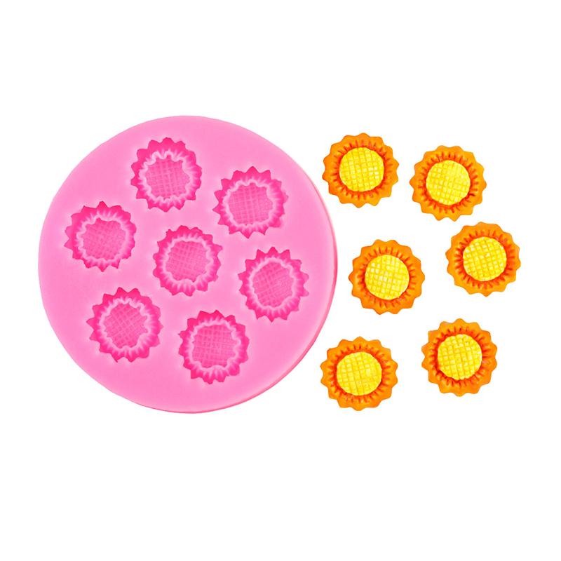

Chrysanthemums Sunflowers Silicone Mould Diy Handmade Soap Flower Mould Chocolate Flip Cake Dessert Decoration Molds