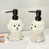 400ml soap dispenser small dog ceramic press bottle hand sanitizer bottle household bathroom creative dispensing bottle