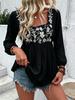 European and American women's clothing lace square collar short sleeve European and American 1116 new embroidered shirt spring and summer cool and