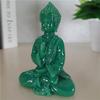 Jade Color Meditation Buddha Statues Feng Shui Lucky Thailand Buddha Sculptures Figurines Home Garden Decoration