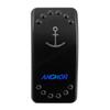 ANCHOR Rocker Switch Momentary 3 Position 7Pin DPDT (ON) OFF (ON) Switch 12V 24V Blue Led Waterproof for Marine Boat Anchoring
