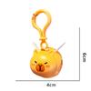 Cute Kapybara Toys Creative Pull String Flying Kapybara Bag Pendant Car Keychain Pendant Decompression Kapybara Doll Keychain