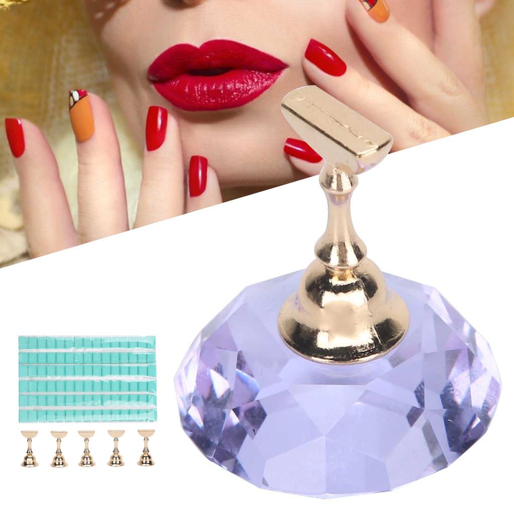 Nail Art Display Stand Set Magnetic   Holder Practice Showing Shelf Manicure Tool