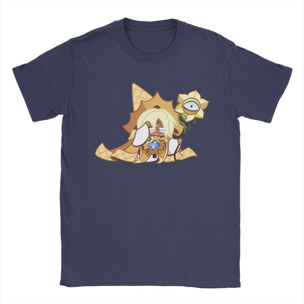 Cookies Run Kingdom Unisex T Shirt Pure Vanilla Cookie Crazy Tees Short Sleeve O Neck TShirt Cotton Party Clothes