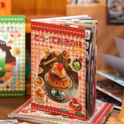 TIANZI 20/40 Pcs Retro Cartoon Die Cut Stickers Book Japanese Stationery for Scrapbooking Diary Handmade Decorative Supplies