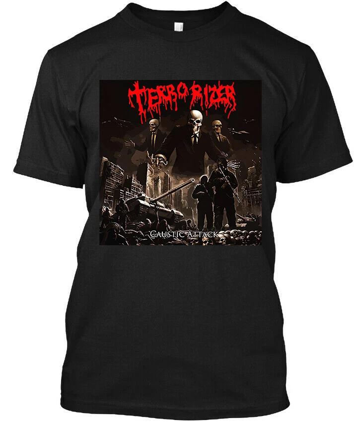 New! Popular Terrorizer Caustic Attack American Music Graphic Logo T-Shirt S-4XL XXXL