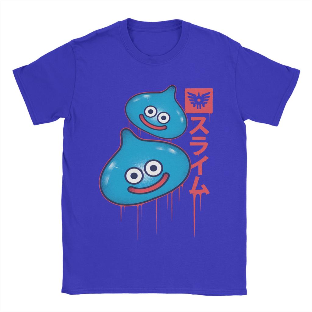 Unisexs Slimes Anime Game Dragon Quest T Shirt  100 Cotton Tops Humorous Short Sleeve Crew Neck Tees Summer TShirts