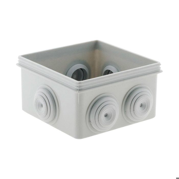 Lot De 3 Boîtes Étanches Carrées 80x80x40mm - Gris - Zenitech