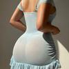 New, suspender skirt Nightdresses lace see-through sexy nightdress