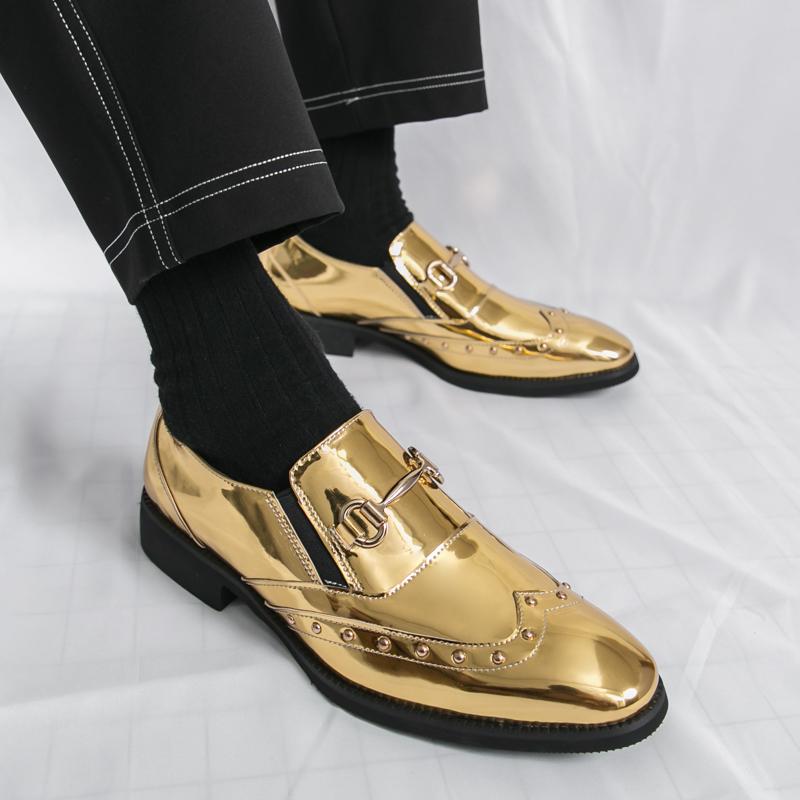 Fashion New Men Fashionable Loafers Men Comfortable Breathable High-end Leather Shoes for Busines Office Use Gentlemen Shoes Sizes 38-46