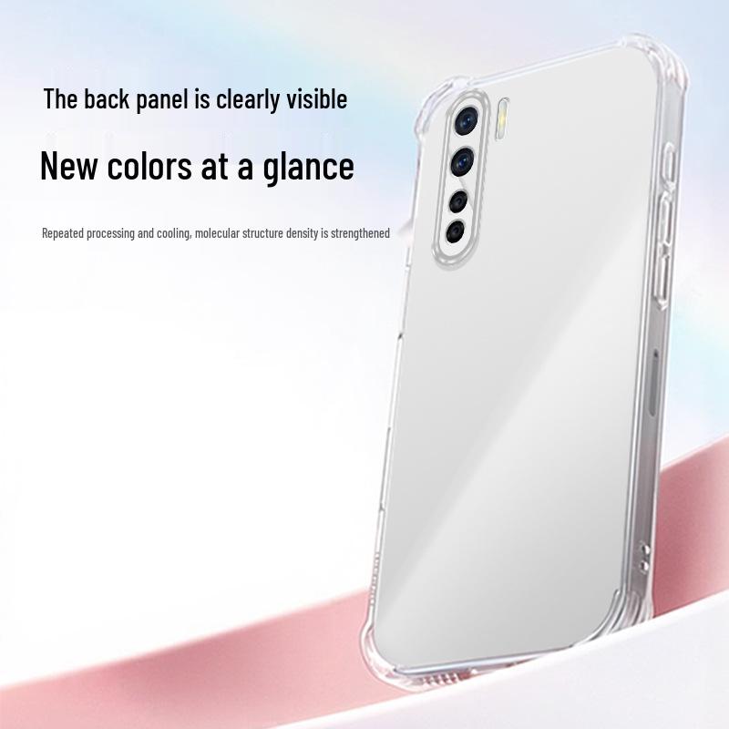 Transparent Drop-Proof TPU Phone Case for OPPO A91 with Airbag Protection and Premium Feel