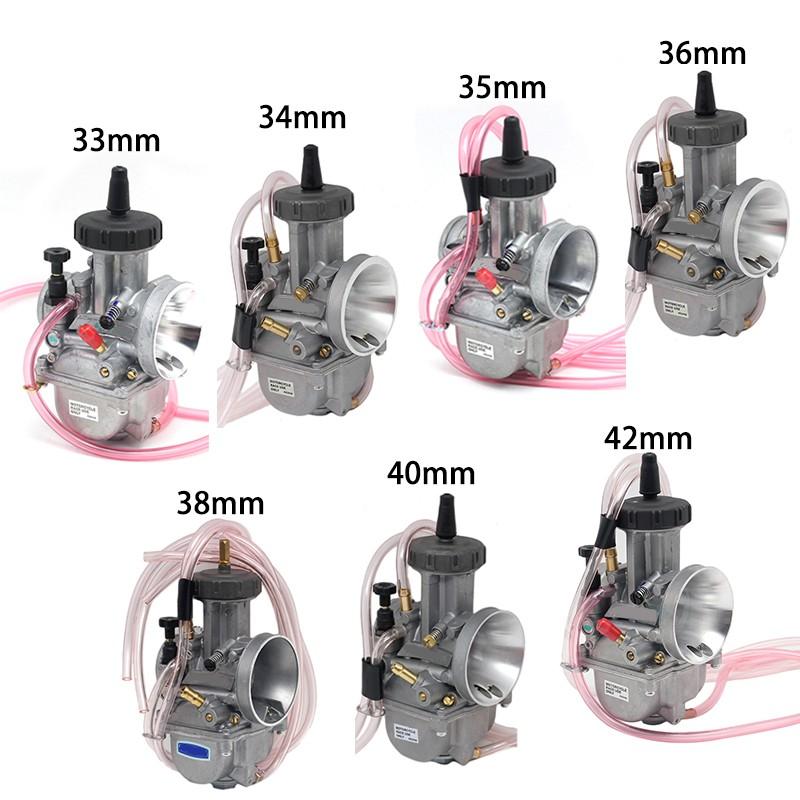 ZSDTRP Motorcycle KEIHIN PWK Carburetor 33 34 35 36 38 40 42mm Racing Parts Scooters Dirt Bike ATV with Power Jet Used 250cc