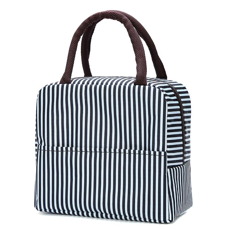 Insulated Large Capacity Bento Lunch Bag - Thick Oxford Cloth with Aluminum Foil Lining