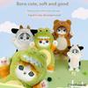 Brinquedos de Pelúcia Mofusand 30/50cm Fantasia Cosplay de Gato Kawaii Com Roupas de Dino/Vaca Animal de Pelúcia Fofo Presente de Aniversário Para Crianças e Menina