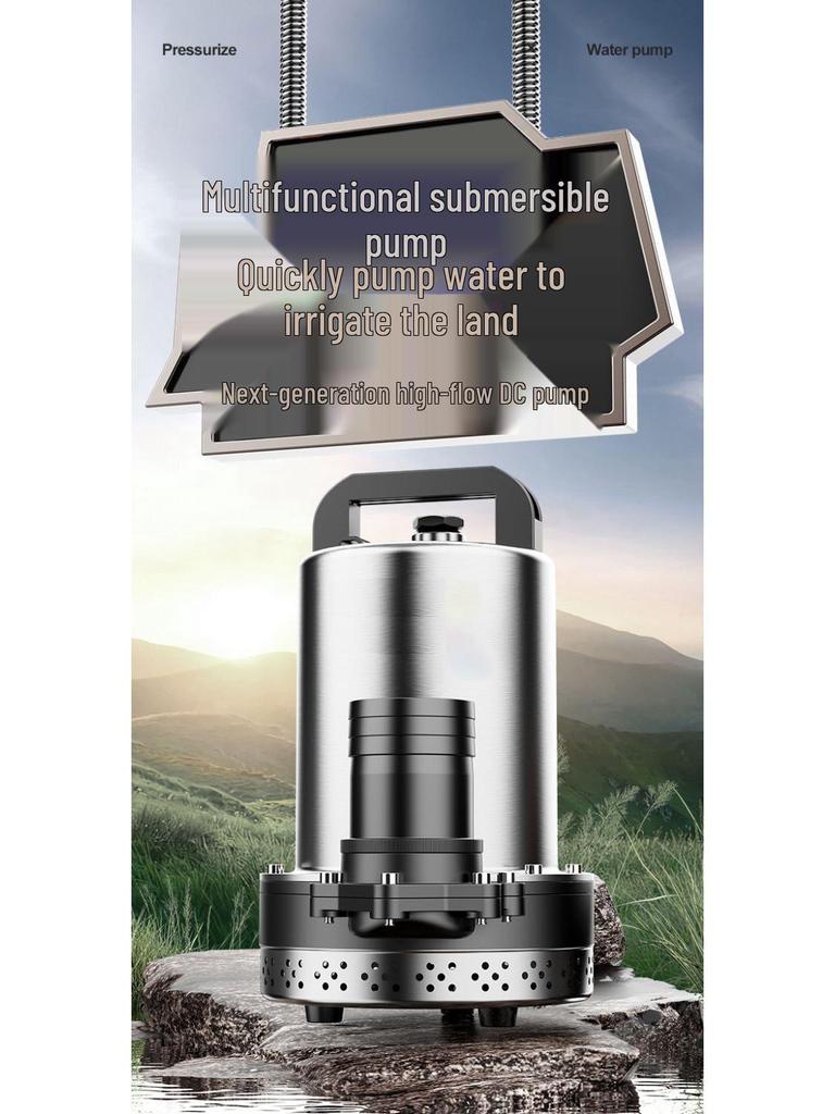 48-72V DC Submersible Pump for Electric Vehicles, Tricycles, and Irrigation