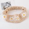Flower Knitted Headband Colorful Women Hair Scarf Sweet Hollow Crochet Bandana  Girls