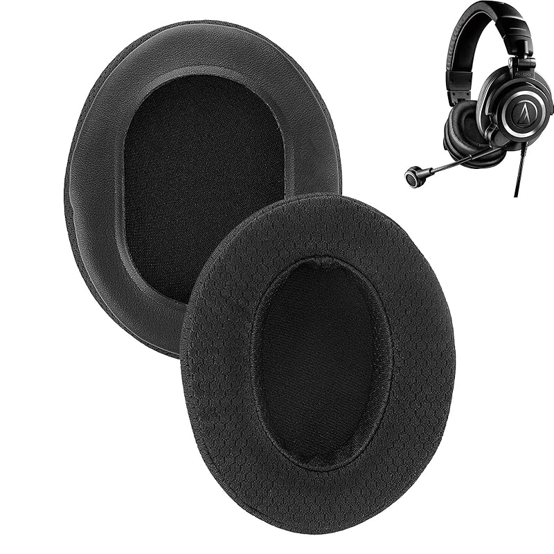 

ear pads For Audio Technica ATH M50 M50X M50XBT M50RD M40X M30X M20X MSR7 Compatible with exchange for headphone pad Prevention sound leakage