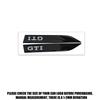 For VW GTD GTI Golf 7 Polo Tiguan Jetta Touran PASSAT CC 2pcs Car Fender Side Blade Emblem Sticker Auto Accessories Car Sticker zd4