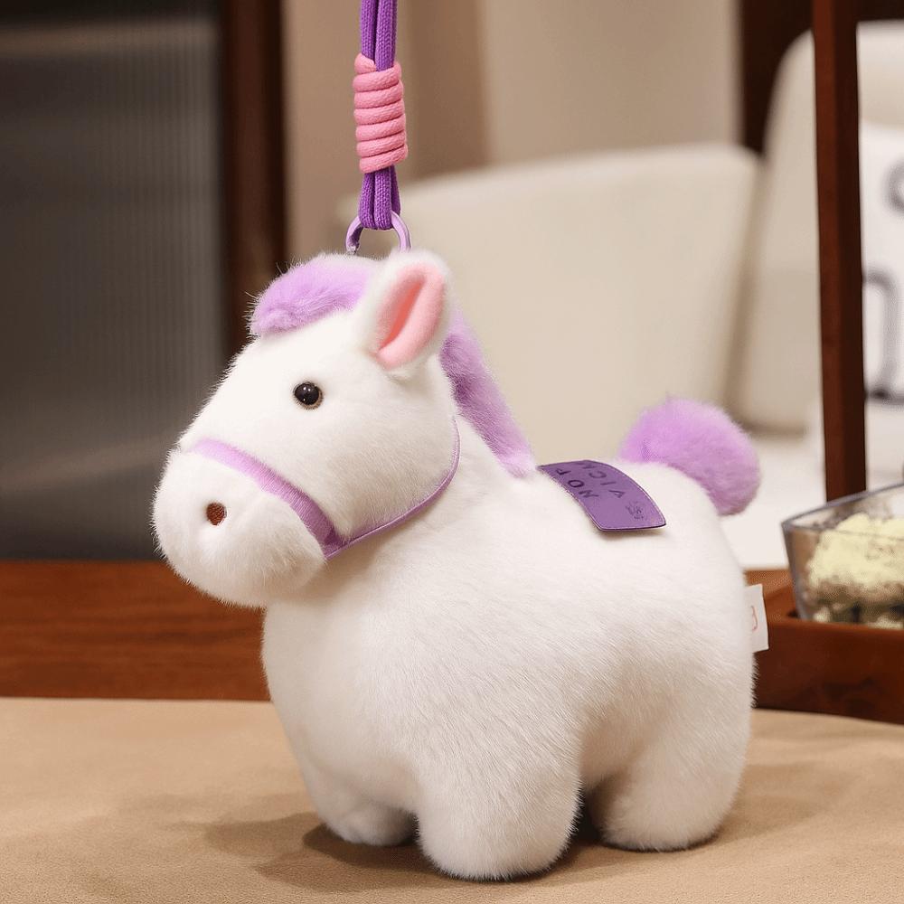 Animal Pony Pendant Cartoon Chinese New Year Gift Adorable Zodiac Pony Figurine  Festive Decor