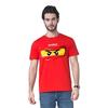 Asian Size Men Black Print T-shirt Ninjago Eyes Red Ninja Fanart Fanmade No-Cut Heat Transfer Print Cotton Tshirt