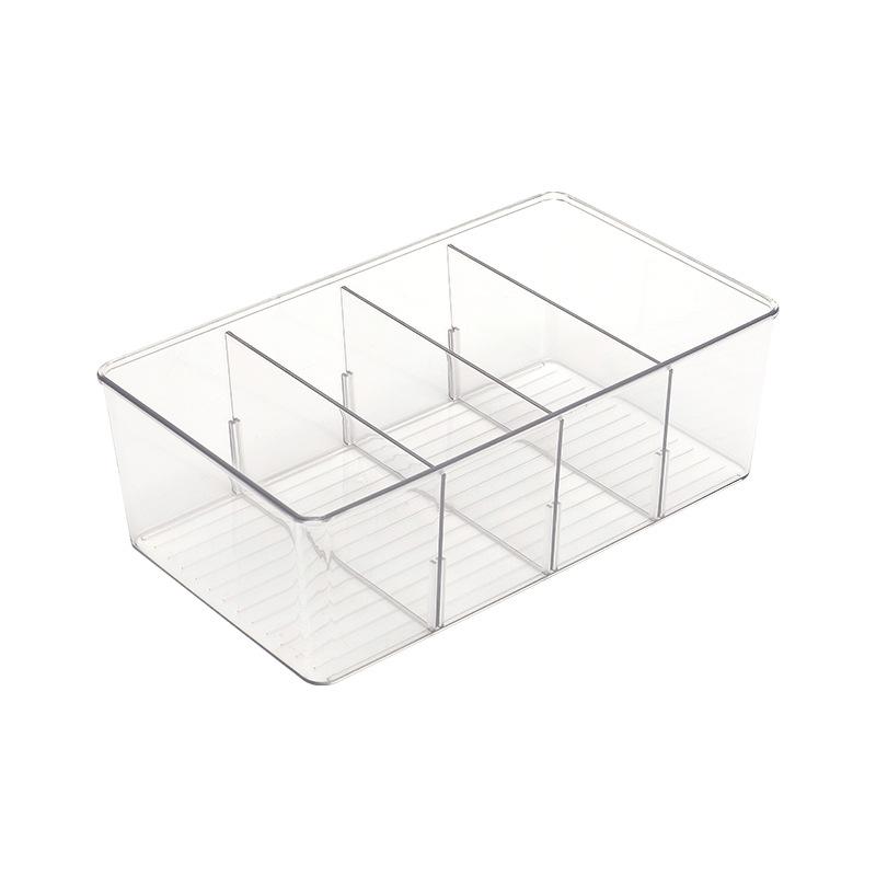 Tea Bag Storage Box Office Multifunctional Storage Box with Lid Acrylic Organizer Coffee Bag Compartment Box Storage Box