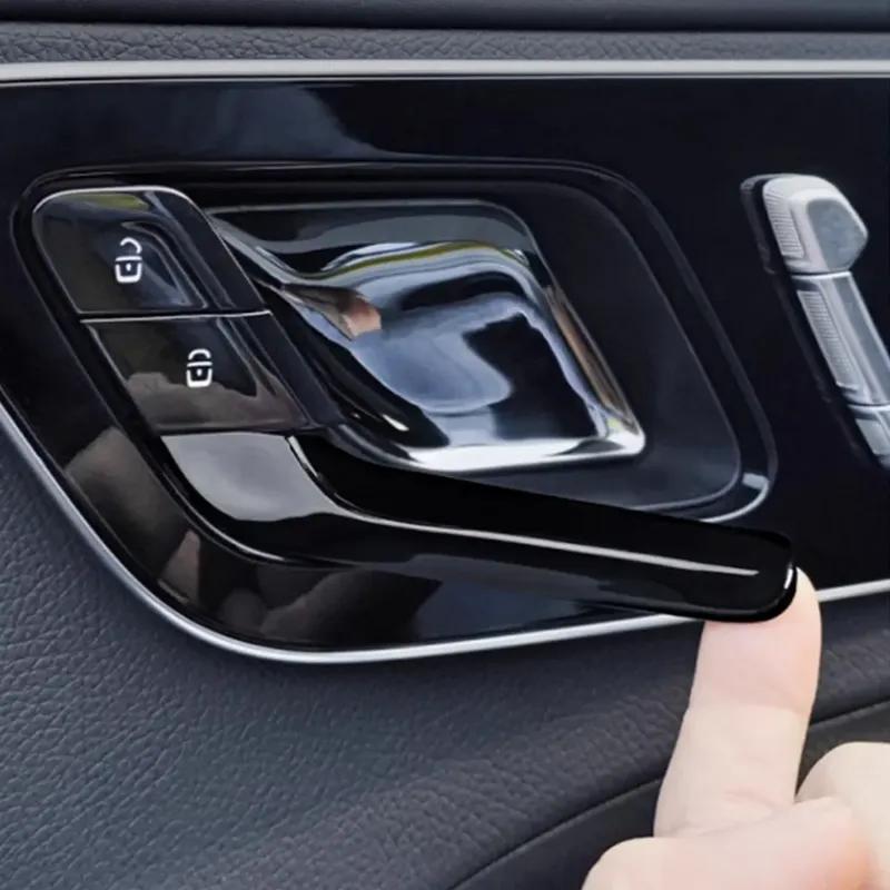 For Mercedes Benz EQE EQS C E Class W206 W223 X254 W214 -2024 Car Door Inner Handle Cover Sticker Decor Accessories