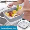 Collapsible Telescopic Wash Basin - Portable, Thickened Plastic Sink, Ice Bucket, Fruit Washing Basin