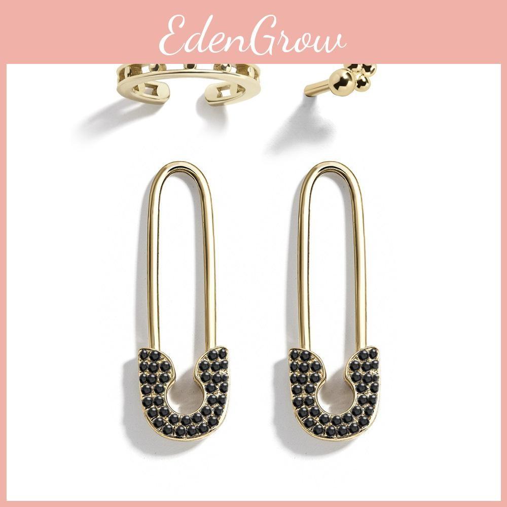 Chic European Alloy Earring Set With Dazzling Rhinestones Collection Fourpiece