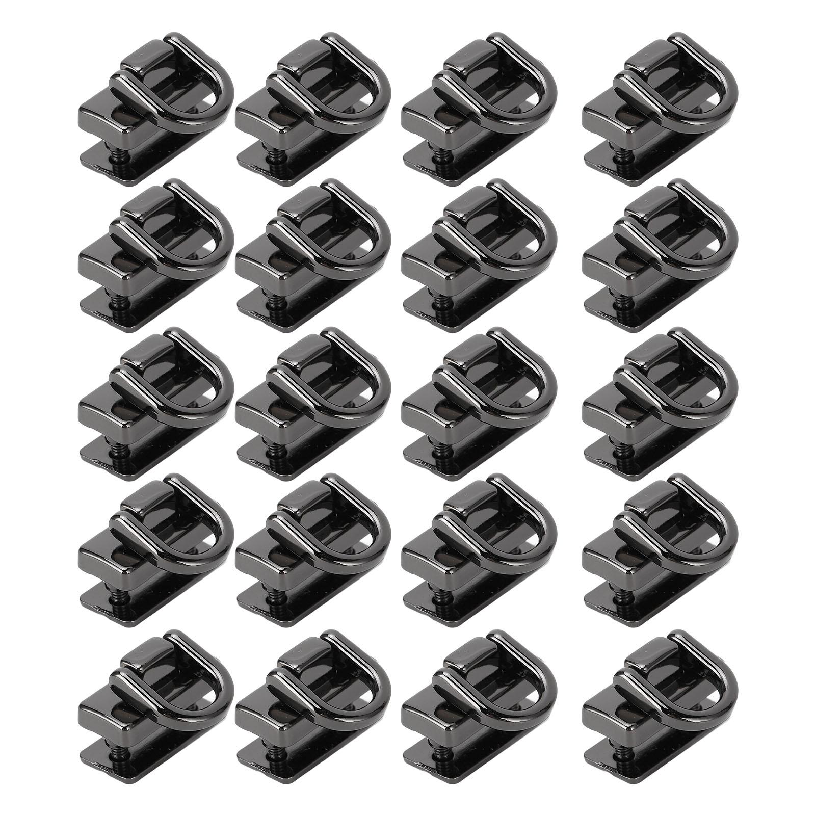 

20 шт. D-образных заклепок, вращающиеся на 360 градусов шпильки с винтом для кошелька, кожевенного ремесла, кожаного ошейника, ремня серый