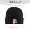 Roztomilý axolotl miluje jahodové mléko Doodle Teplá pletená čepice Zimní pletená čepice Beanie Hip Hop čepice pro Unisex