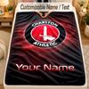 Flannel BlanketCharlton Athletic Custom Name Text Personalized Soft Warm Throw Blanket Home Decor Gift