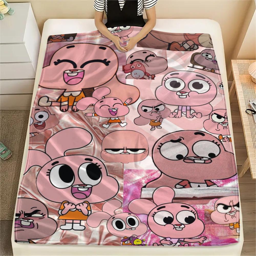 

1PC Gumball Print Flannel Blanket, High quality Comfortable for All Seasons, Home Decor, Warmth and Comfort, Perfect for Christmas Gifts197 80cm x 120cm