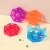 Compact Octagonal 7-Grid Transparent Pill Organizer - Dustproof, Portable, and Colorful